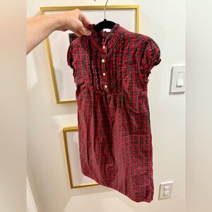 Ralph Lauren Christmas Red Plaid Ruffle Dress